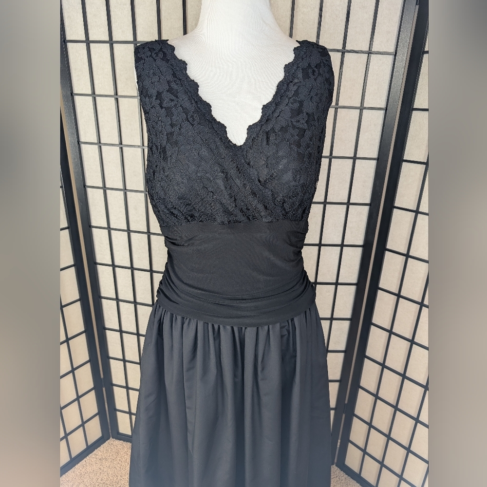 Coldwater Creek Black Lace Cocktail Dress